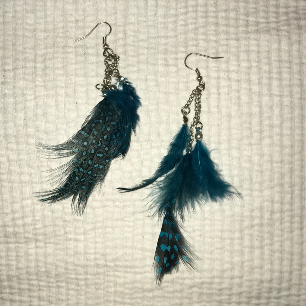 Feather earrings